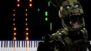 Video thumbnail of "Die in a Fire (FNaF 3) | The Living Tombstone | Piano Tutorial"