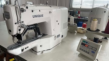 Bar tacking machine for elastic joining