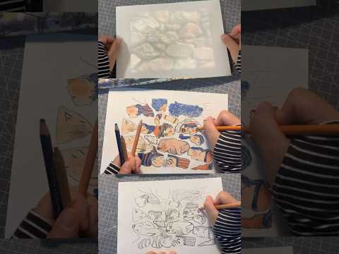 Drawing on the stones! My inspiration practice. #drawwithme #imagination #drawingoftheday #shorts