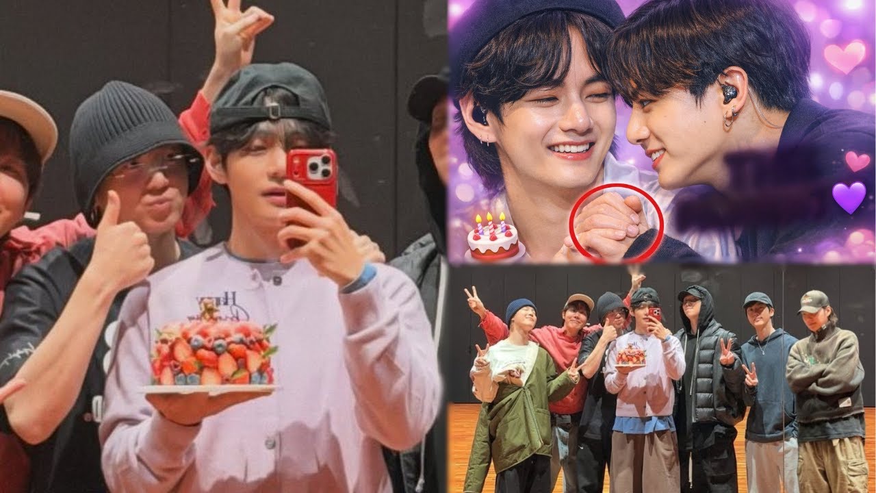 Незабываемый момент Тэкука в день 30-летия Тэхёна 💜