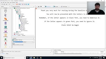 E-Prime 3.0 Live Stream: Sternberg Working Memory Task