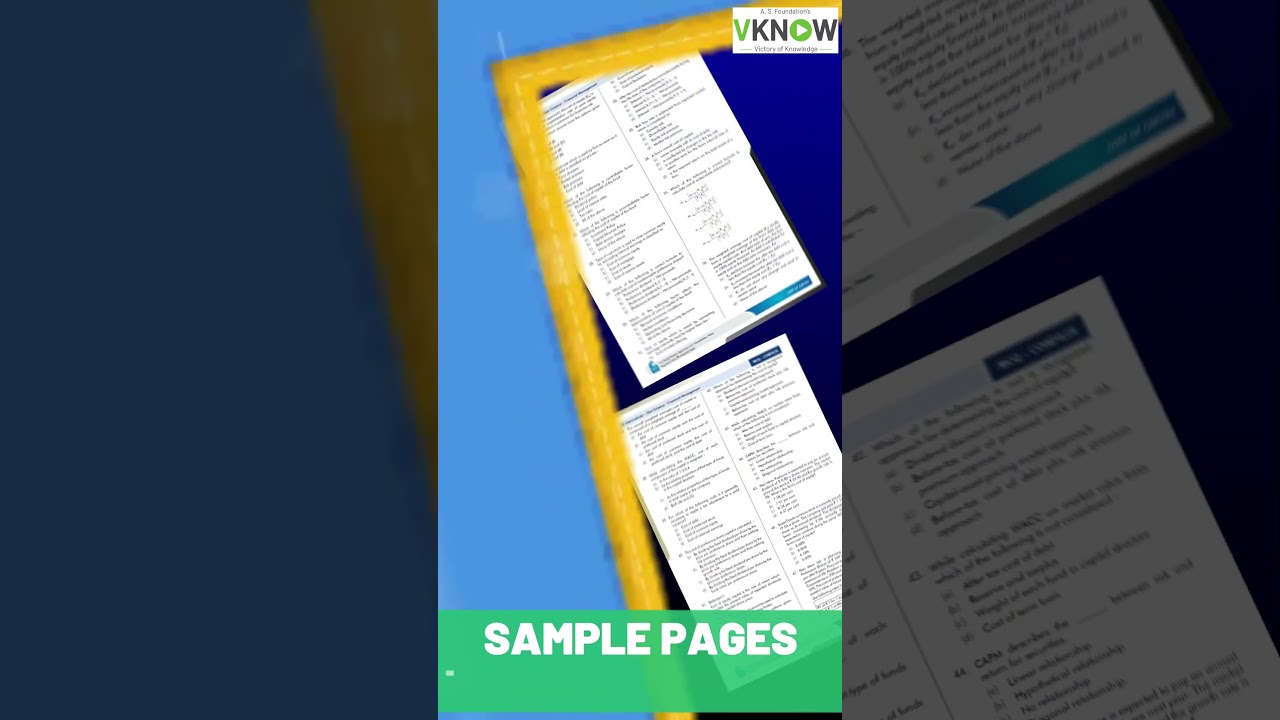 CA Intermediate FM MCQ Book By Renowned Faculty - CA, CPA Vinod Kumar Agarwal