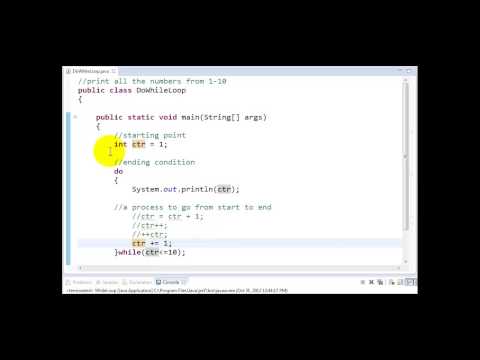 Java Tutorial - Count Controlled Do While Loop