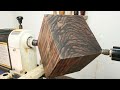 Woodturning - Black Tiger !!【職人技】黒い虎の木を削る!