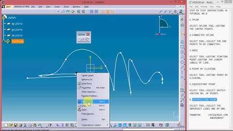 8 SPLINE, CONNECTED SPLINE , AXIS,  POINT BY CLICKING, EQUIDISTANT POINT,INTERSETING POINT