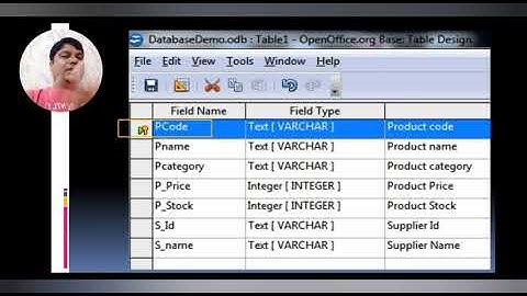 Std 11 / Computer / Chap-9 / Creating table with Design view in Base