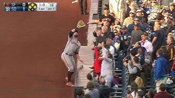 SF@SD: Belt makes catch near stands, retires Sardinas