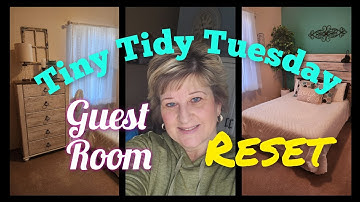 GUEST ROOM TIDY AND DRESSER CLEANOUT  // TINY TIDY TUESDAY //  COLLAB