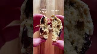 How does chilling cookie dough change texture