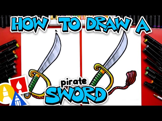 Simple Cutlass How To Draw A Pirate Sword Cutlass - Videos For Kids