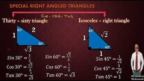 Geometry 3rd prep 1st term unit 4 lesson 2  the main trigonometrical ratios of some angle
