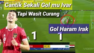 Irak Cetak Gol Haram,,, Wasit Curang Lagi😳 Hasil & Cuplikan gol pertandingan Indonesia vs irak