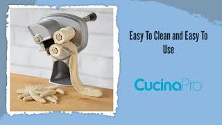 Cavatelli Maker Machine w Easy to Clean Rollers - Makes Authentic Gnocchi, Pasta Seashells and More