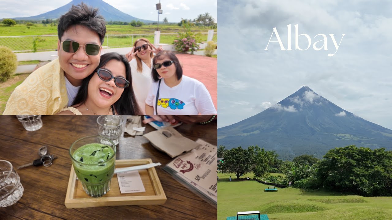 weekend in Albay!🌋 saw Mayon Volcano IRL & tried the best Matcha place in town 😋