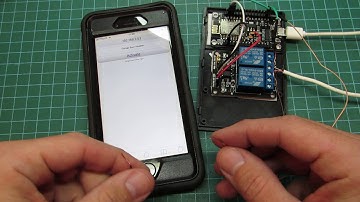 Garage door remote opening with esp8266 web server