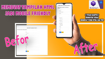 MEMBUAT TAMPILAN HTML JADI MOBILE FRIENDLY 📱 | Tugas kampus bikin web