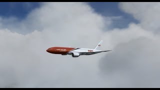 [P3D V4] VATSIM PMDG B777-200F CAT II ILS RVR1200ft landing at JFK in a snowstorm