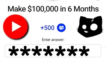Make $100,000 In 6 Months Videos Cats Video Code Today | Cats Video Code | Cats YouTube Video Code