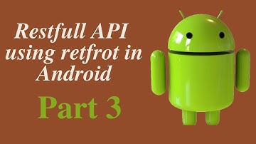 Rest API retrofit in android Part 3 || Restful API || Retrofit || SQLite