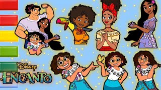 Speed Coloring Encanto Coloring Pages Isabela Mirabel Luisa Antonio Dolores