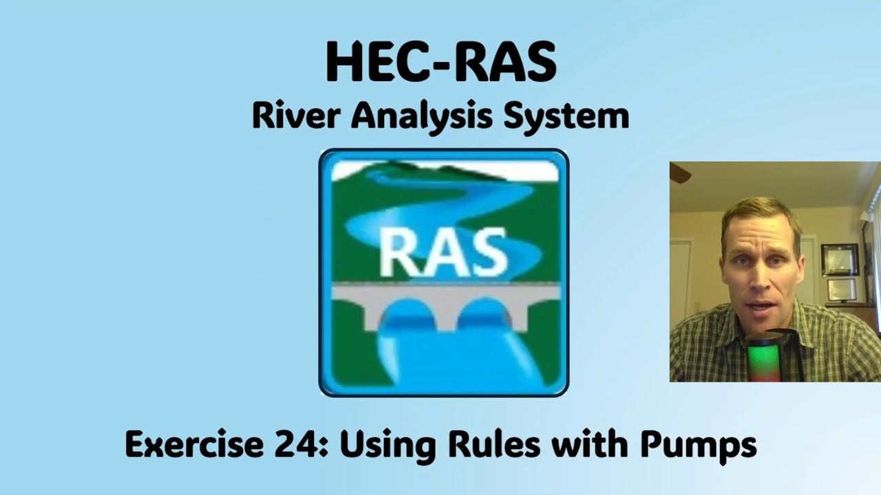HEC RAS Exercise 24 - Using Rules with Pumps - YouTube