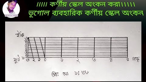 কর্ণীয় স্কেল অংকন করা || ভূগোল ব্যবহারিক কর্ণীয় স্কেল অংকন|| প্রাকটিক্যাল খাতায় কর্ণীয় স্কেল অংকন