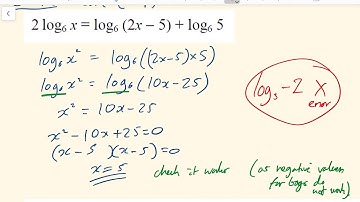 Solving log equations - A level Maths (Edexcel 14-F OCR AQA)