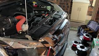 Isuzu DMax front grill removal