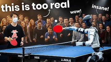 World’s First Human vs Robot Table Tennis Showdown!