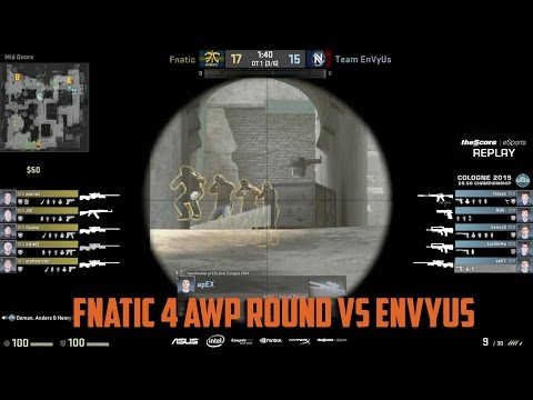 Fnatic 4 AWP peek VS Envyus