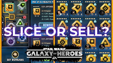 When to Slice Mods in SWGOH