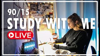 🔴 Study With Me *LIVE* 9 HOURS 📖| 🩺 Greek Med Student|⏳ 90/15 Sessions |🌧️ RAIN sound | May 18th
