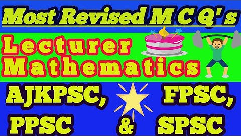 ppsc past papers of mathematics lecturer || solved ppsc past papers of mathematics lecturer