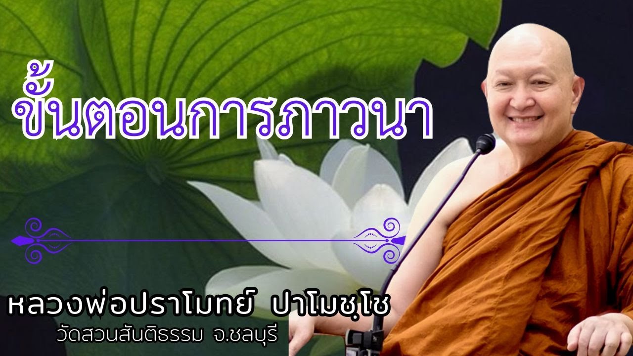 ขั้นตอนการภาวนา : หลวงพ่อปราโมทย์ ปาโมชฺโช  วัดสวนสันติธรรม