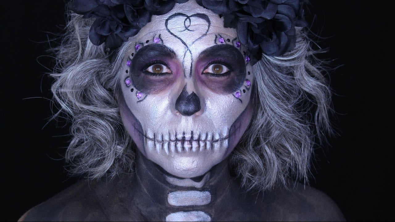 ☢ CATRINA PLATEADA ☢ SUGAR SILVER SKULL ☢ Makeupmasde40 deliplus crema hidratante
