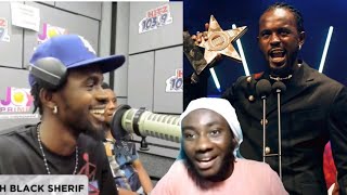 Funny moment;? Meggars One on One interview with Black Sheriff after he won the 24VGMA