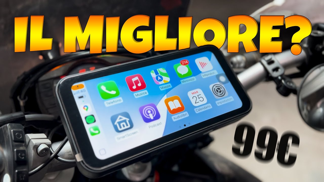 IL MIGLIOR CARPLAY ECONOMICO PER MOTO?! - LAMTTO RC15 🧐