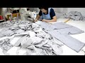 Korean monk&#39;s clothes. process of making monk clothes