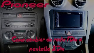 como cambiar de radio 1Din a pantalla 2Din