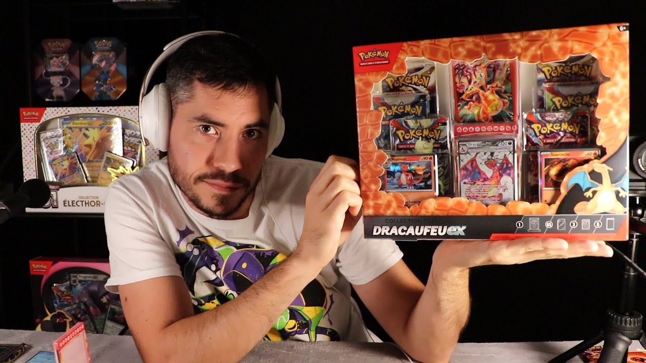 ASMR coffret Dracaufeu EX Premium