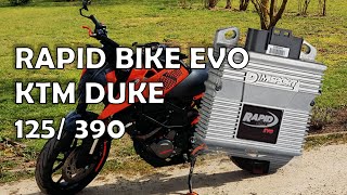 Dimsport Rapid bike Evo Installation and review on KTM Duke 125