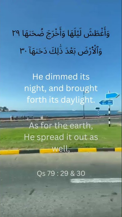 The Holy Quran An Nazi'at (Those who drag forth) Qs 79 : 29 & 30 #shorts #quotes #viralshorts #Quran