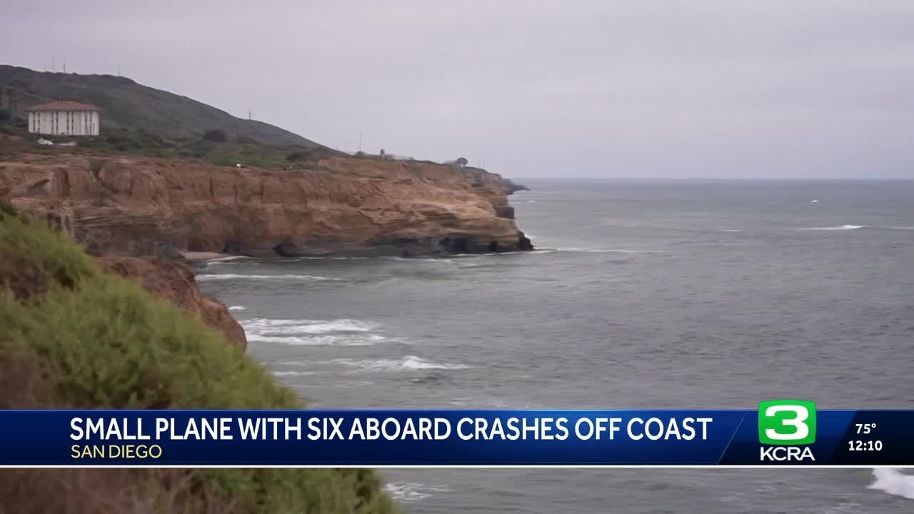Six killed in small plane crash off California coast - YouTube