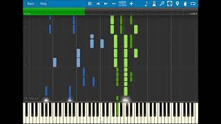 Video thumbnail of "Taylor Swift - Dancing With Our Hands Tied - Synthesia Piano Tutorial"