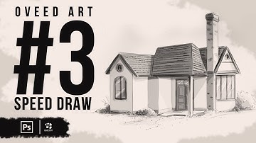 Speed Drawing in Photoshop - Basics to storyboard background | Part 3