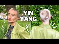 bleaching yin yang into my buzzcut