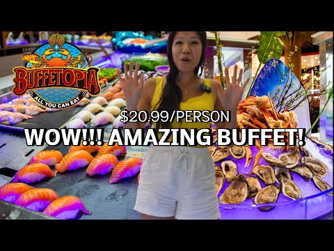 $20.99 All you can eat SNOW CRAB legs, SUSHI, OYSTERS & more at Buffetopia Largest Buffet Humble TX