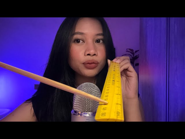 asmr point a or b tagalog ver. (wooden ruler tapping)