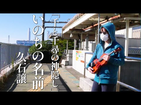 【千と千尋の神隠し】「いのちの名前」を海の駅で弾いてみた【バイオリン】