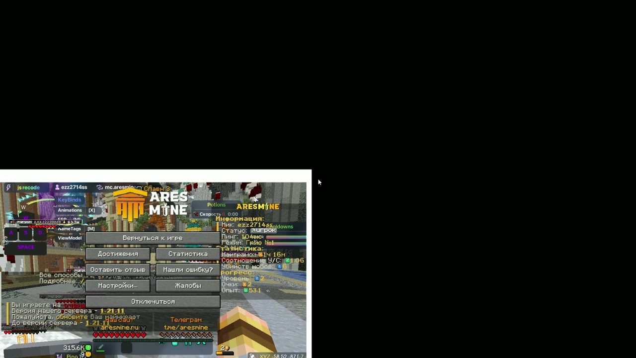 Разнос арес майна  с софтом vinted 2.5